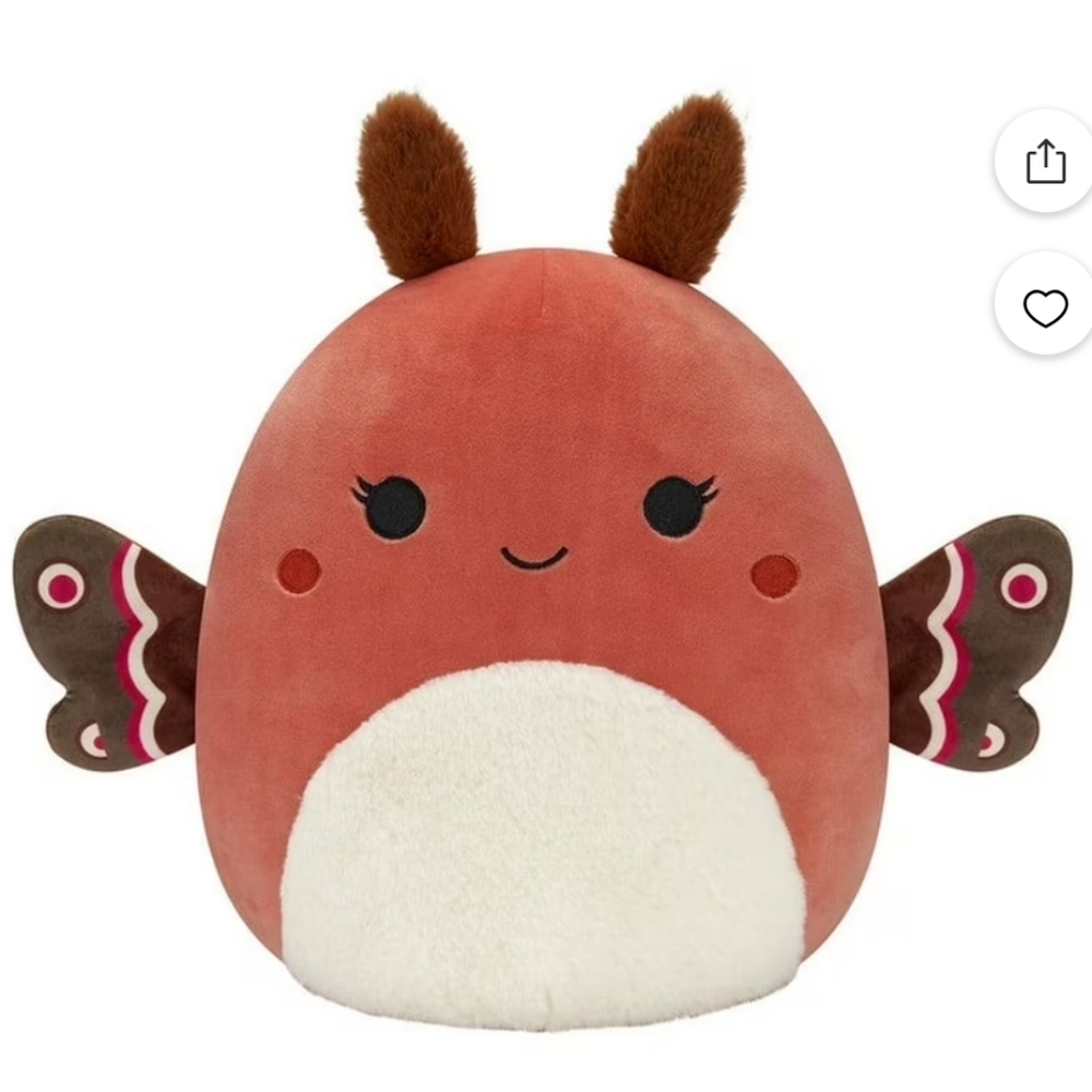 Squishmallow 16-Inch Mirren The MothJazwares Large Plush” Nwt